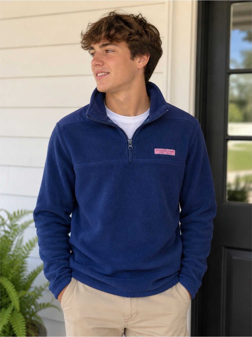 Vineyard Vines Fleece Quarter Zip